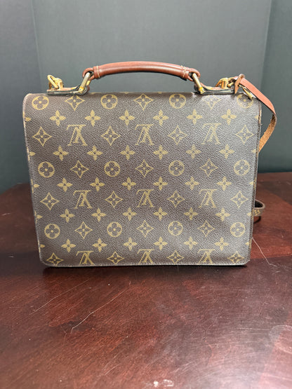 Bumble Monceau 28 w/Monogram Canvas Shoulder Strap with Comfort Pad