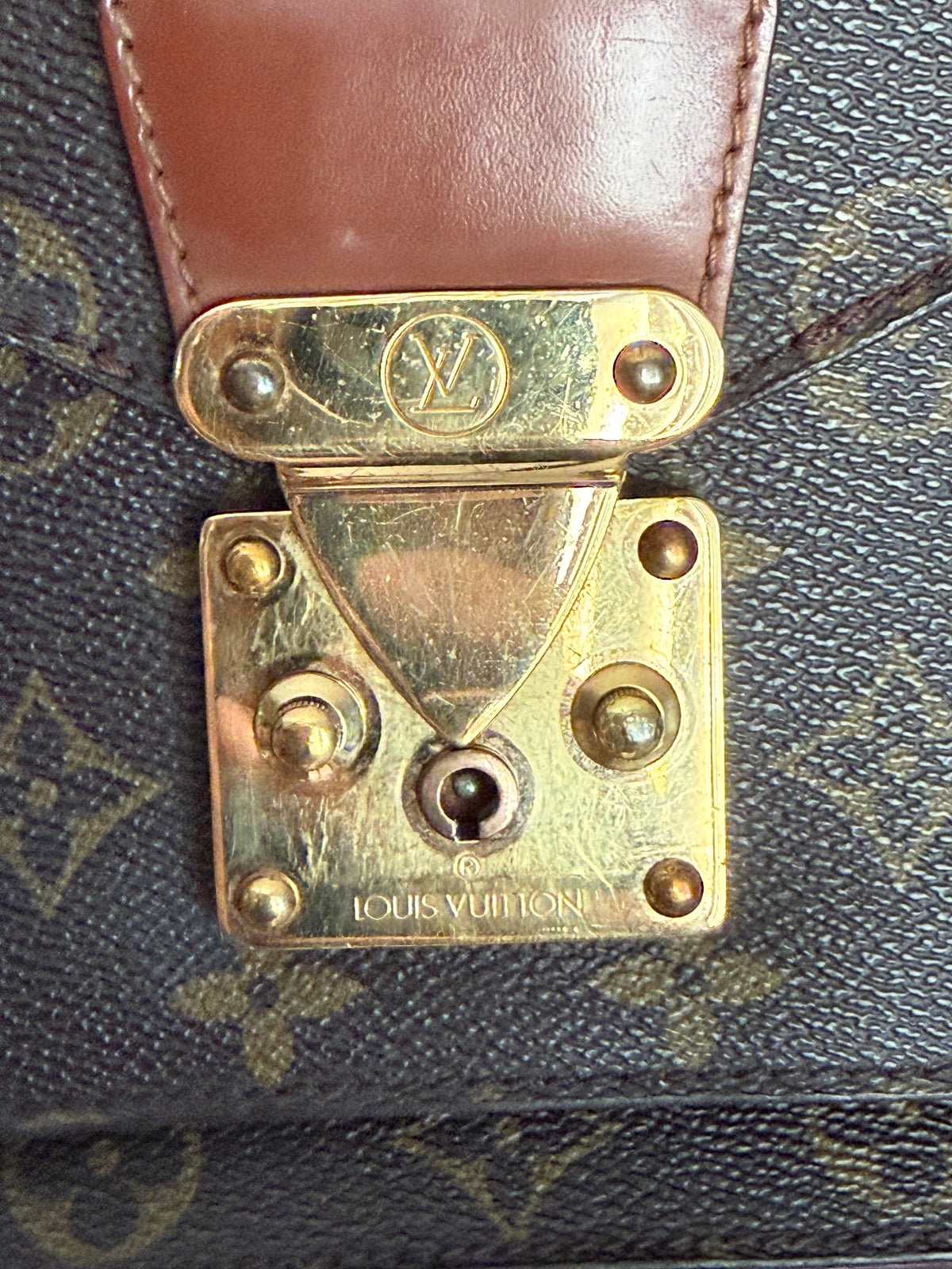 Bumble Monceau 28 w/Monogram Canvas Shoulder Strap with Comfort Pad