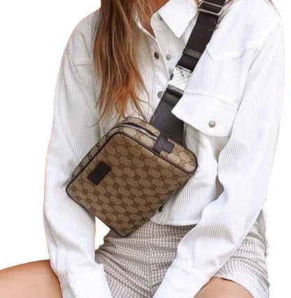 Gucci Original Monogram Belt Bag Dark Brown