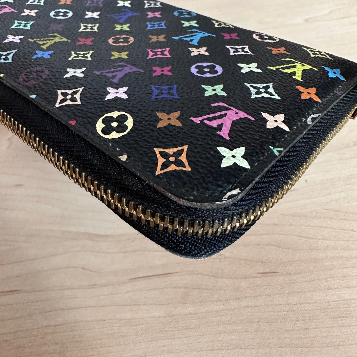 Multicolor Noir Zippy Wallet