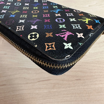 Multicolor Noir Zippy Wallet