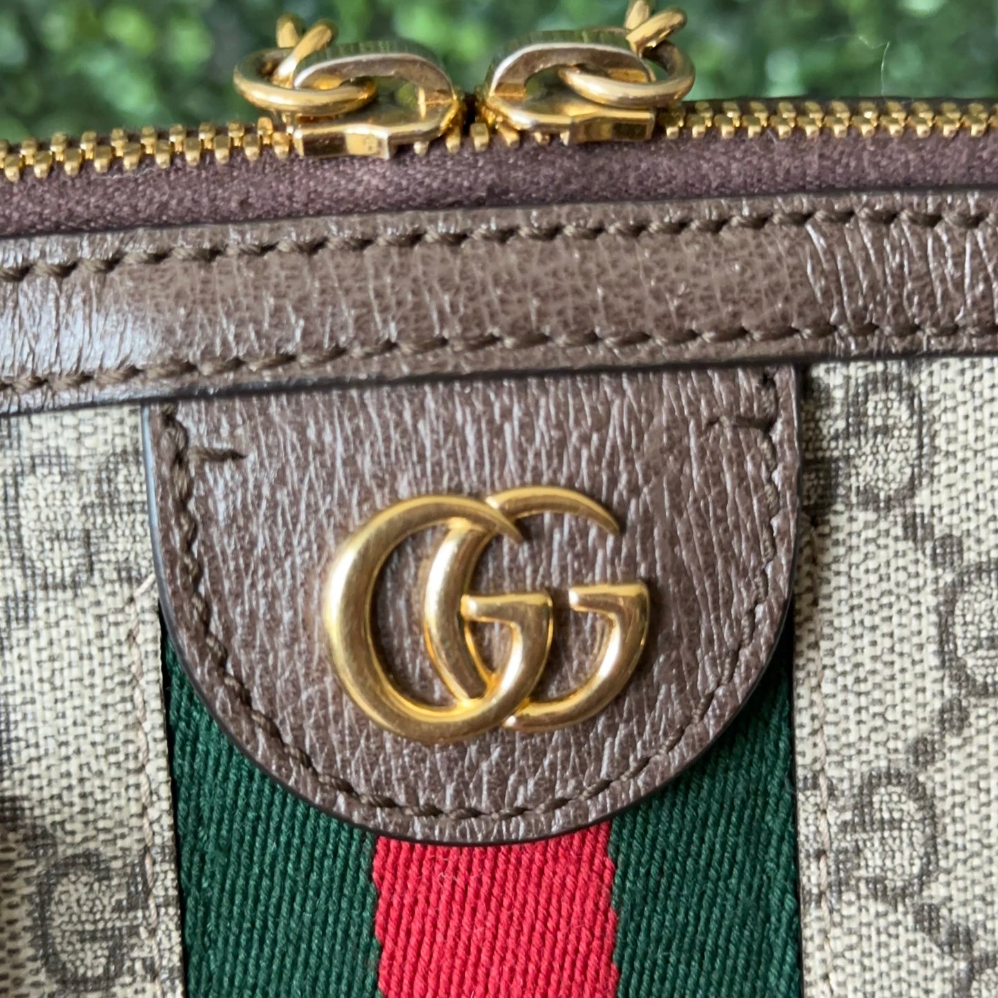 Gucci Ophidia Supreme Monogram Web Top Handle Medium Dome Bag