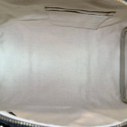 Gucci Vintage Web Medium Boston Bag in Navy Blue