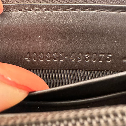 GUCCI Web GG Supreme Bee Zip Wallet
