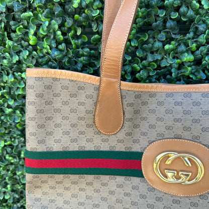 Gucci Vintage Web Sherry Line Micro GG Tote