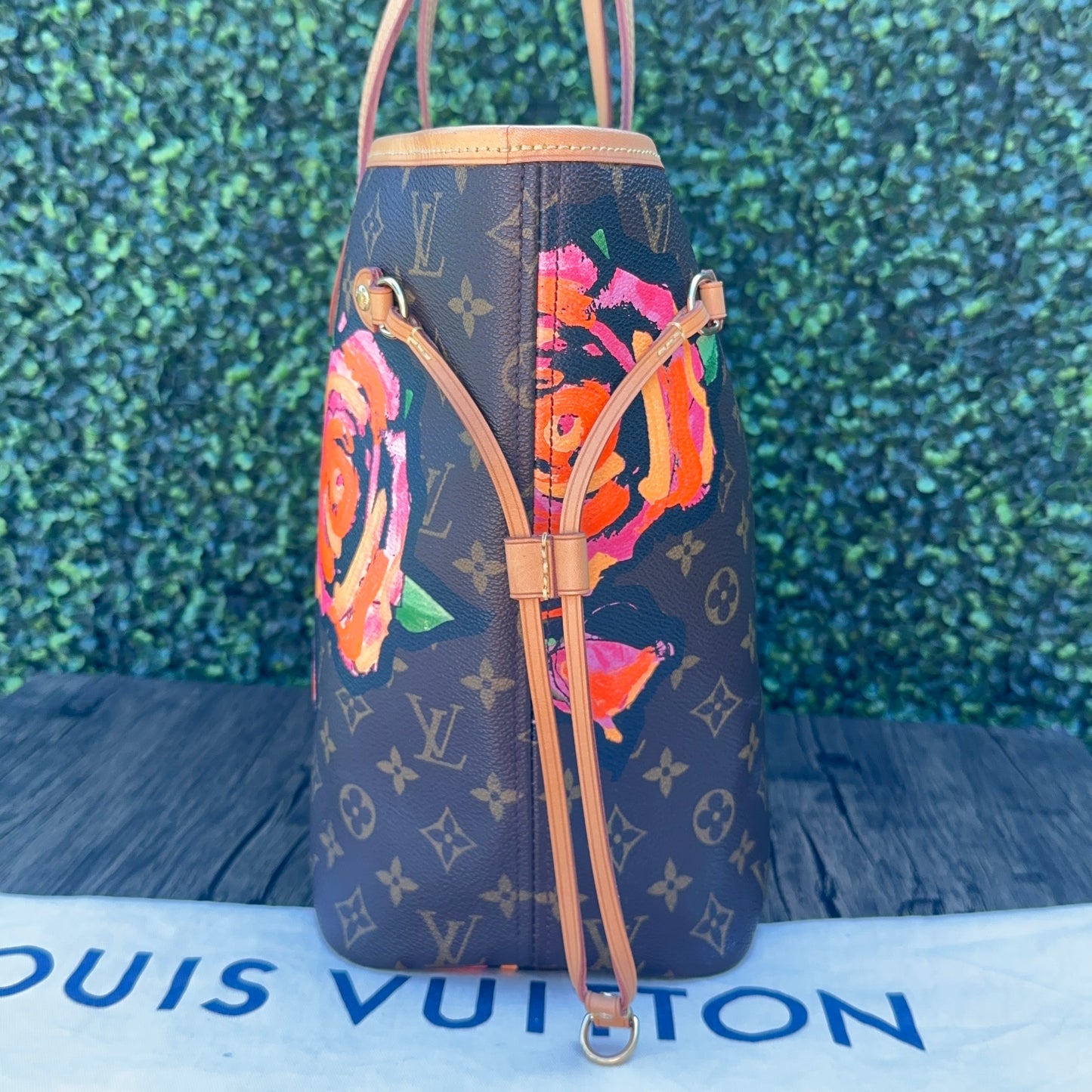 Limited Edition Stephen Sprouse Monogram Roses Neverfull MM Bag