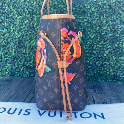 Limited Edition Stephen Sprouse Monogram Roses Neverfull MM Bag