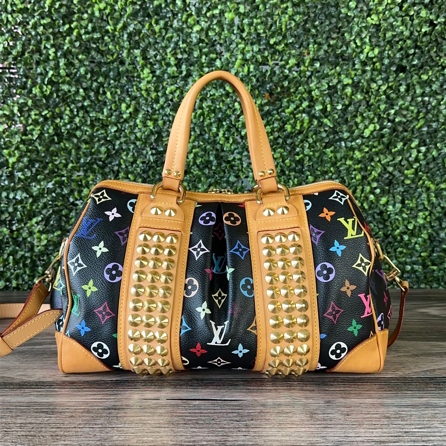 LOUIS VUITTON MONOGRAM BLACK MULTICOLOR COURTNEY MM NOIR