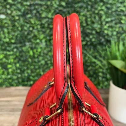 Louis Vuitton Red Epi Speedy 25