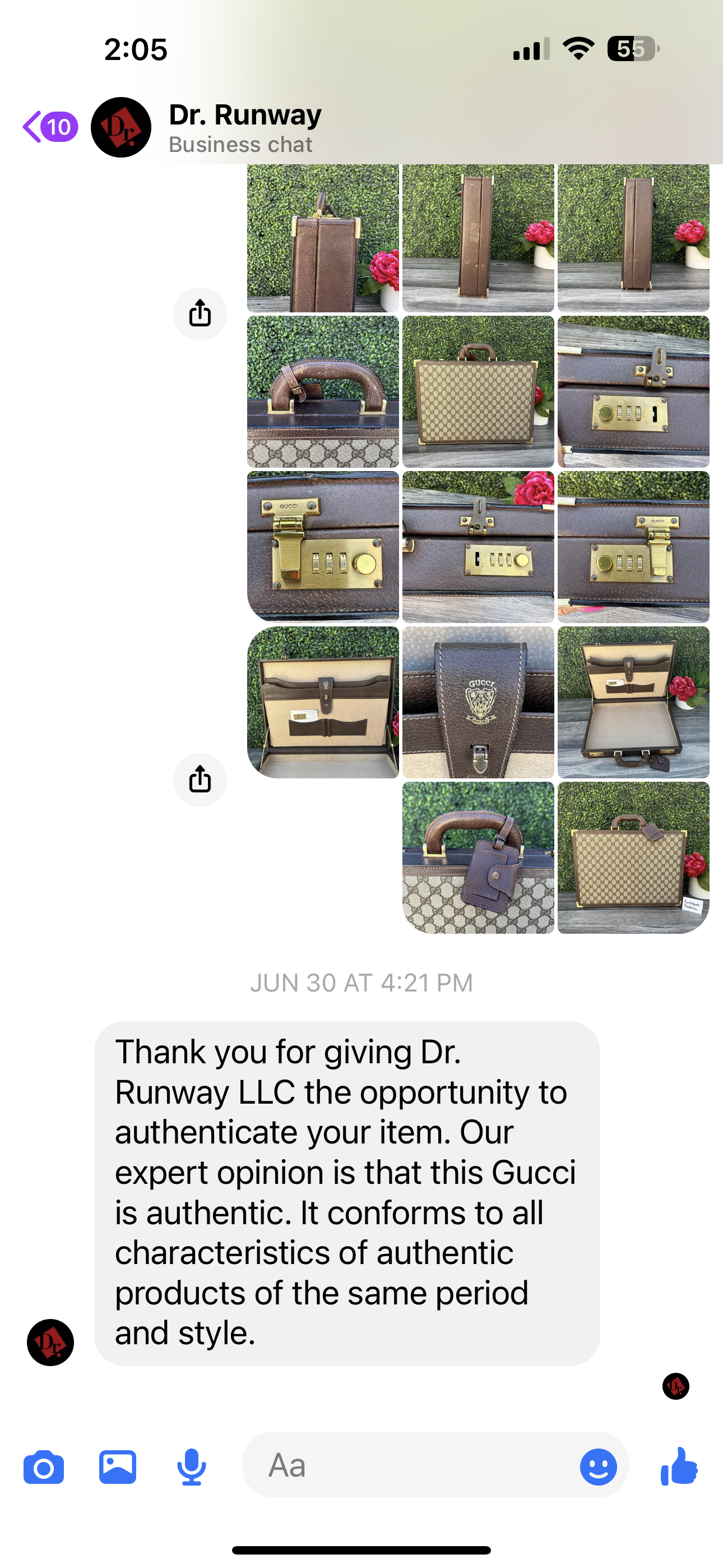 Gucci Vintage Hard Side Briefcase