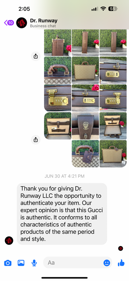 Gucci Vintage Hard Side Briefcase
