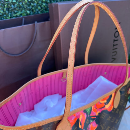Limited Edition Stephen Sprouse Monogram Roses Neverfull MM Bag