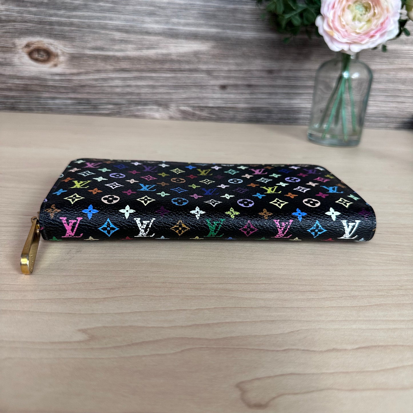 Multicolor Noir Zippy Wallet