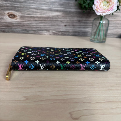 Multicolor Noir Zippy Wallet