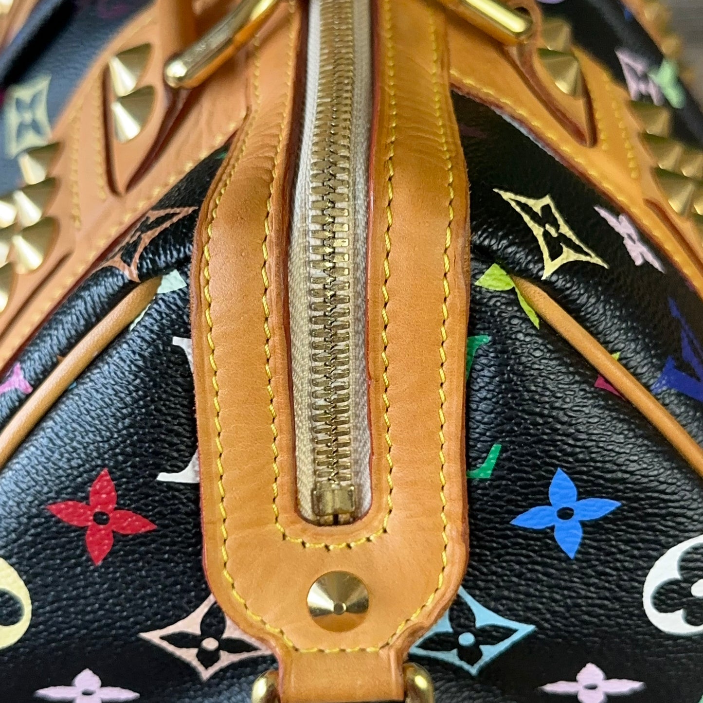 LOUIS VUITTON MONOGRAM BLACK MULTICOLOR COURTNEY MM NOIR