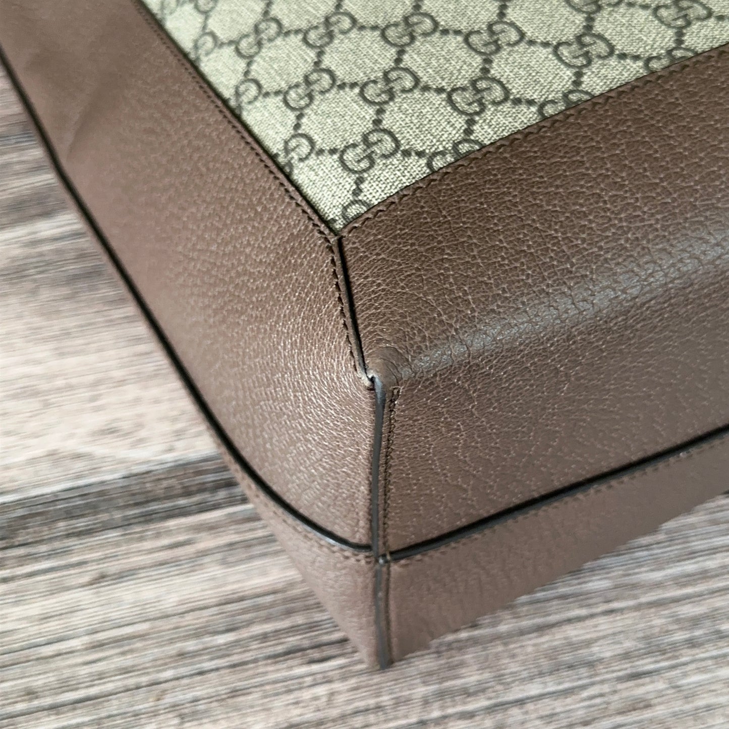 GUCCI OPHIDIA SUPREME MONOGRAM WEB TOTE WITH REMOVABLE POUCH