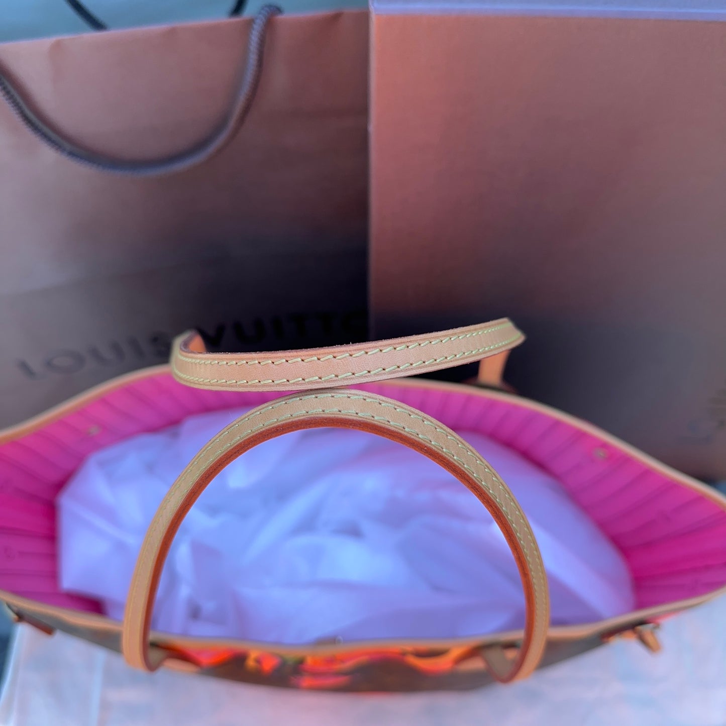 Limited Edition Stephen Sprouse Monogram Roses Neverfull MM Bag