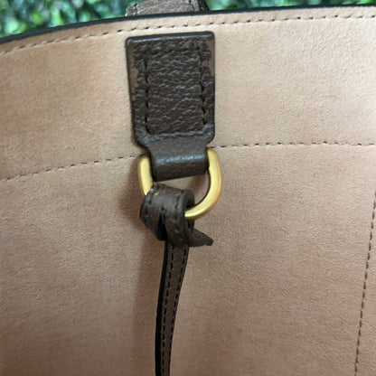 GUCCI OPHIDIA SUPREME MONOGRAM WEB TOTE WITH REMOVABLE POUCH
