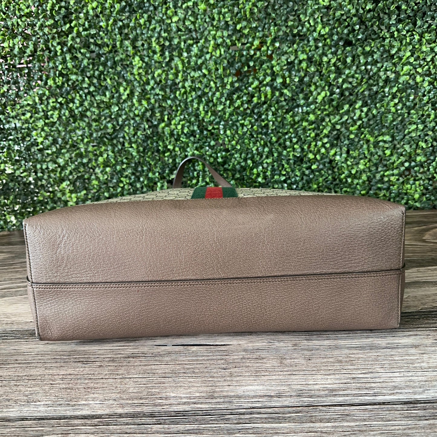 GUCCI OPHIDIA SUPREME MONOGRAM WEB TOTE WITH REMOVABLE POUCH