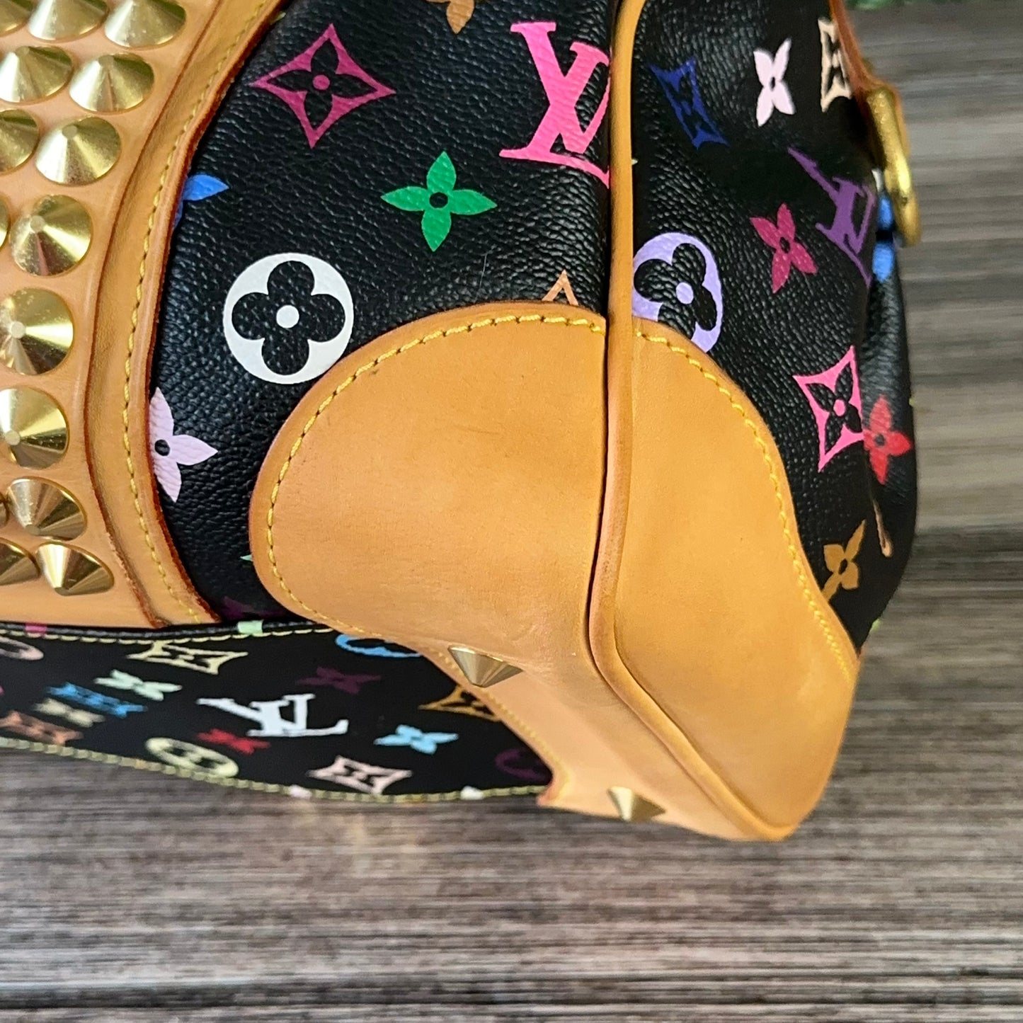 LOUIS VUITTON MONOGRAM BLACK MULTICOLOR COURTNEY MM NOIR