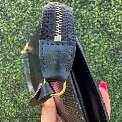 Louis Vuitton Black Epi Pochette Accessories