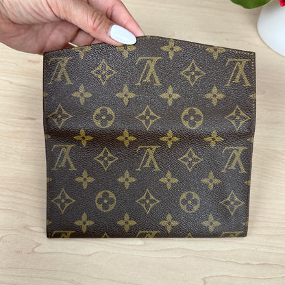 Louis Vuitton Vintage Envelope Flap Wallet Monogram Canvas