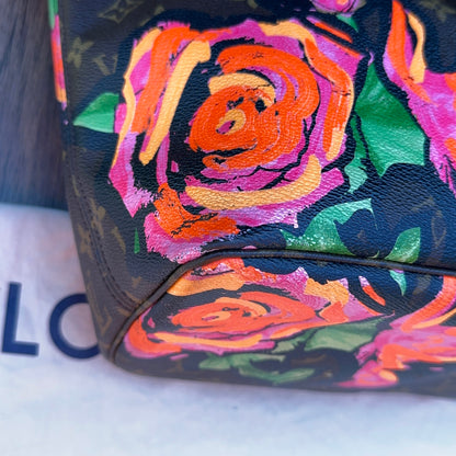 Limited Edition Stephen Sprouse Monogram Roses Neverfull MM Bag