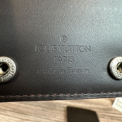 Louis Vuitton Monogram Glace Portefeuille Double Wallet in Cafe