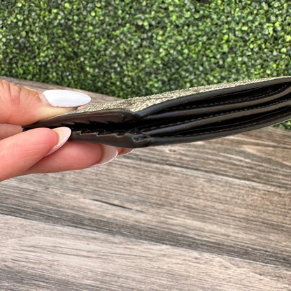 Gucci Supreme Web and Bee Bi-Fold Wallet