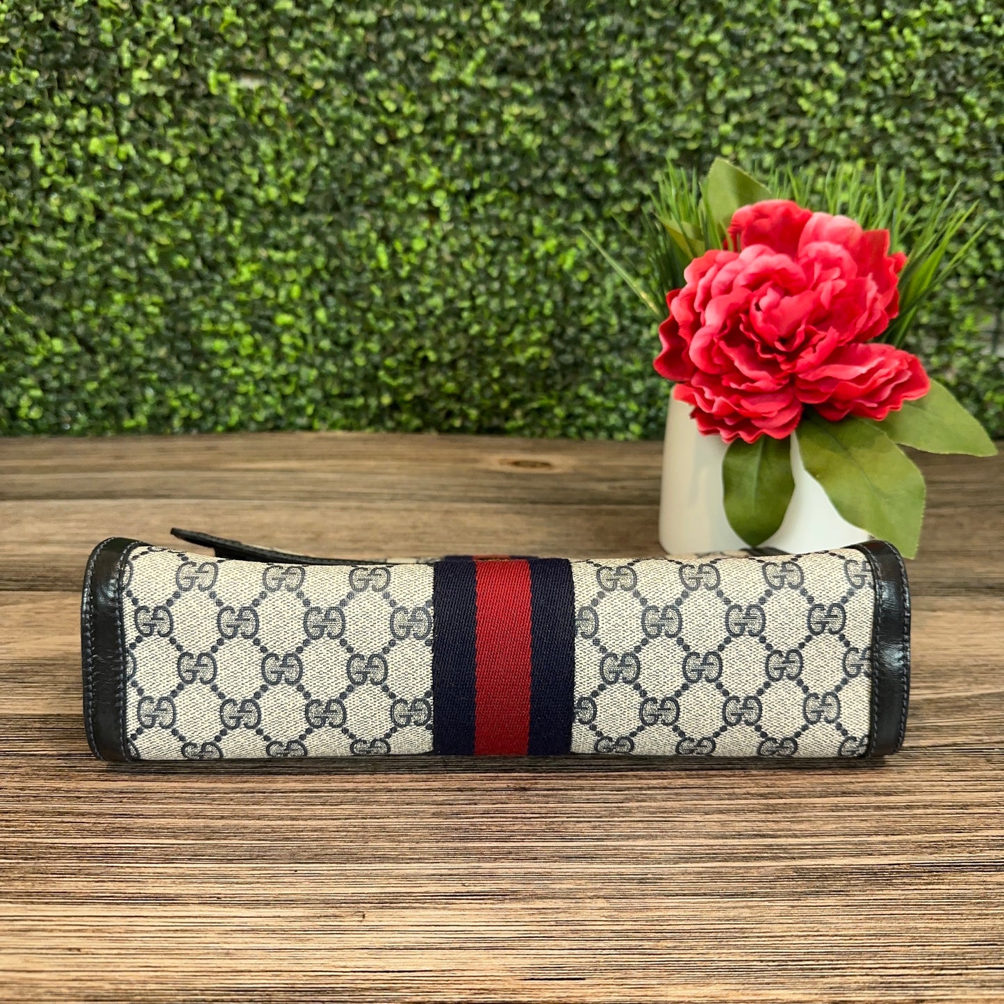 Gucci Vintage Navy Blue Clutch