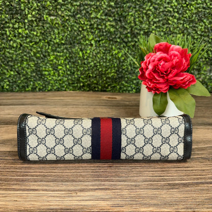 Gucci Vintage Navy Blue Clutch