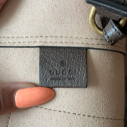 GUCCI OPHIDIA SUPREME MONOGRAM WEB TOTE WITH REMOVABLE POUCH