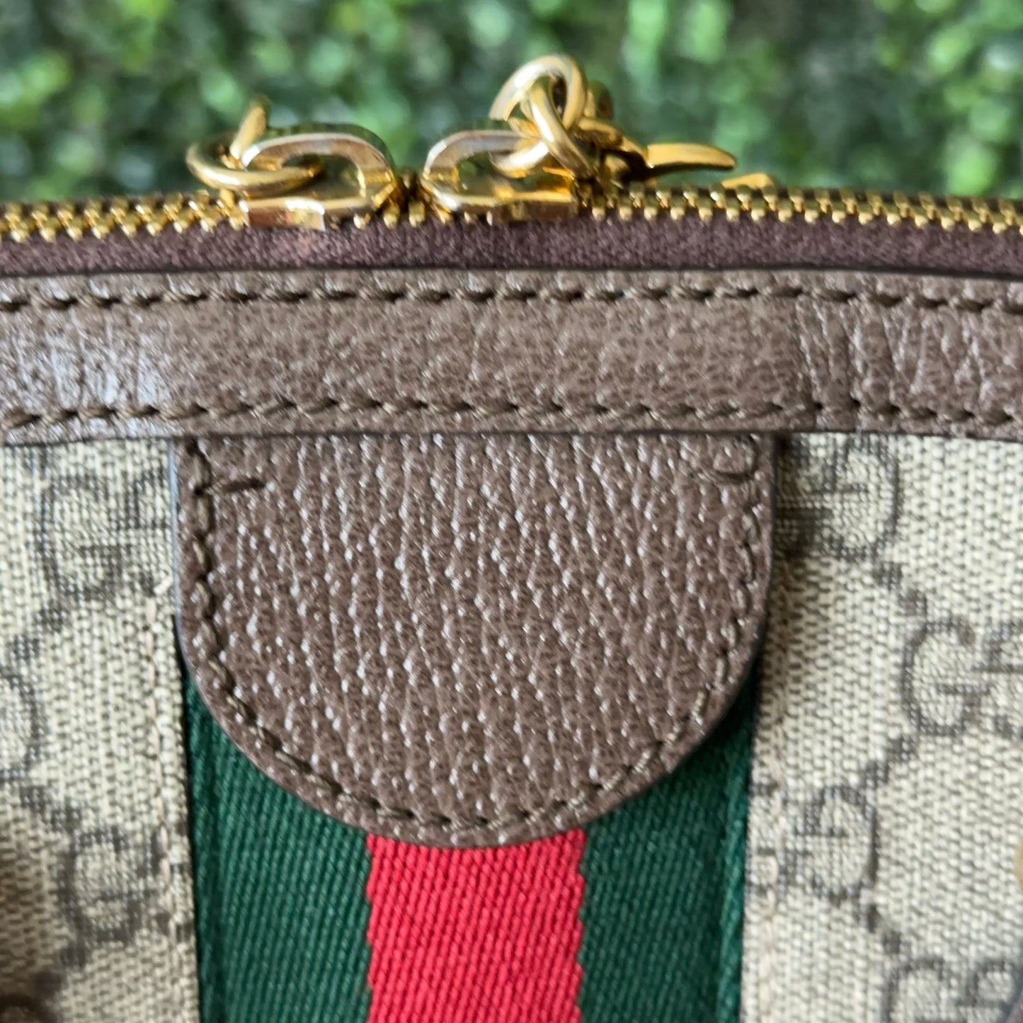 Gucci Ophidia Supreme Monogram Web Top Handle Medium Dome Bag