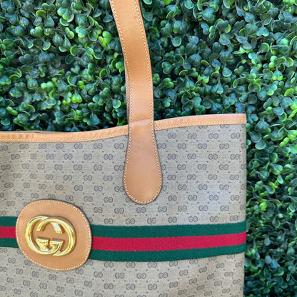 Gucci Vintage Web Sherry Line Micro GG Tote