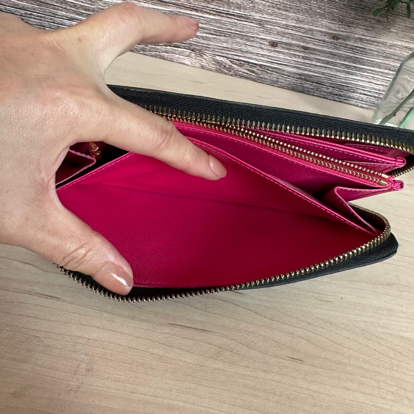 Multicolor Noir Zippy Wallet
