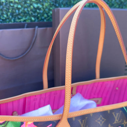 Limited Edition Stephen Sprouse Monogram Roses Neverfull MM Bag