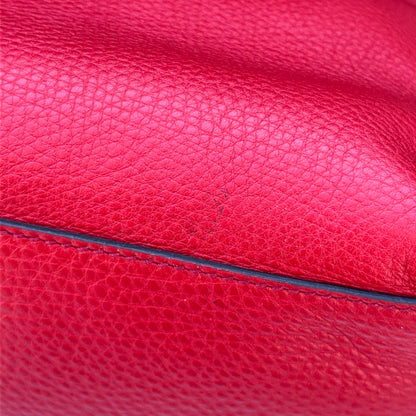 Gucci Red Soho Double Chain Medium Tote