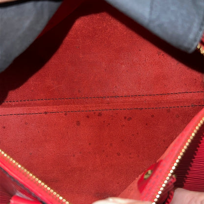 Louis Vuitton Red Epi Speedy 25