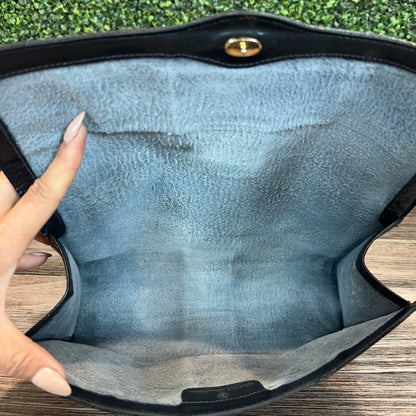 Gucci Vintage Navy Blue Clutch