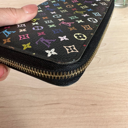 Multicolor Noir Zippy Wallet