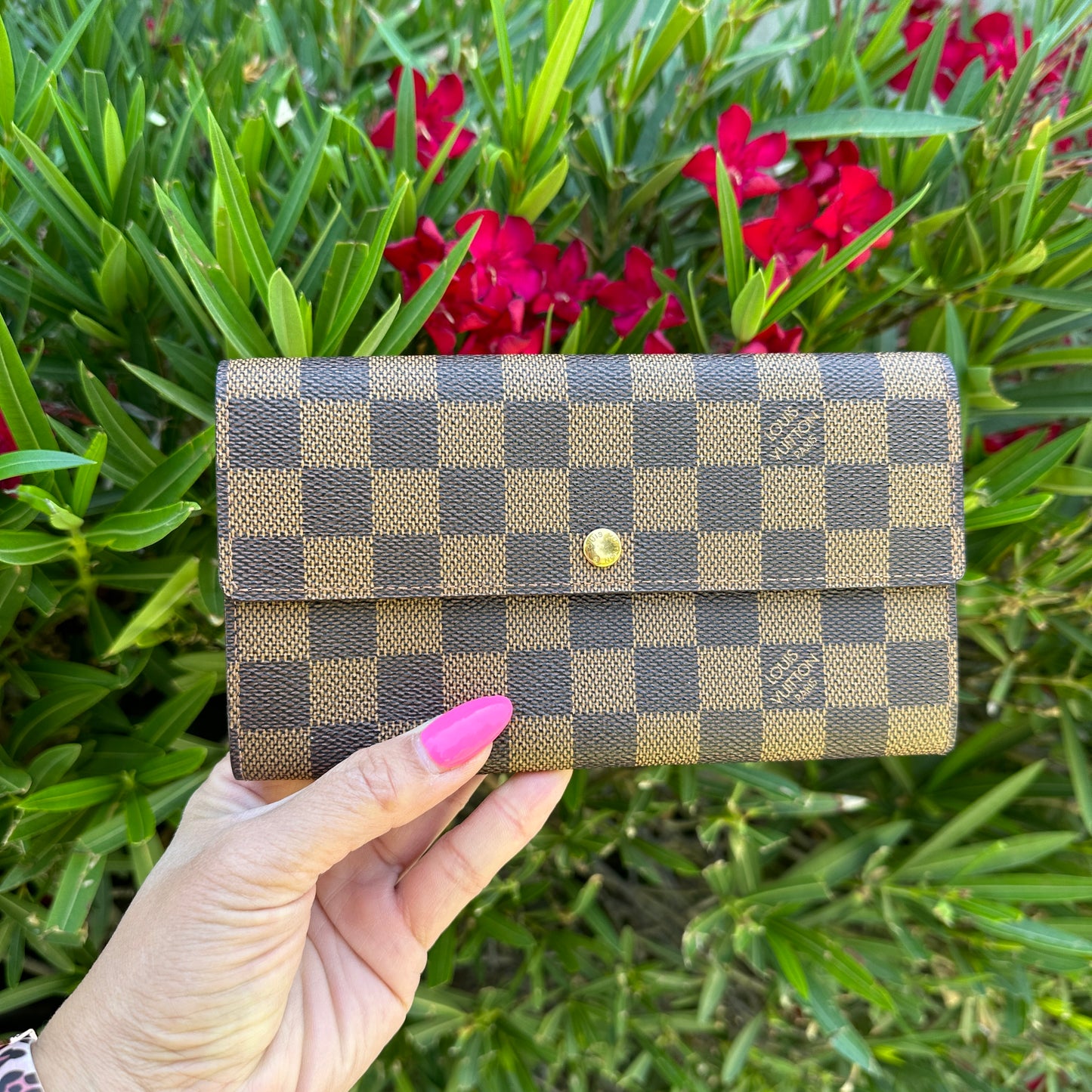 Louis Vuitton Sarah Wallet Damier Ebene