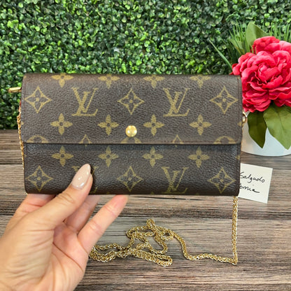 Louis Vuitton Sarah Wallet on Chain