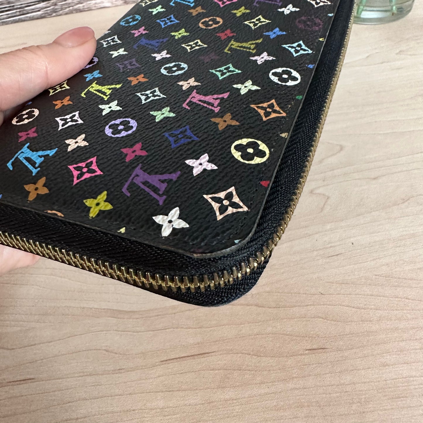 Multicolor Noir Zippy Wallet