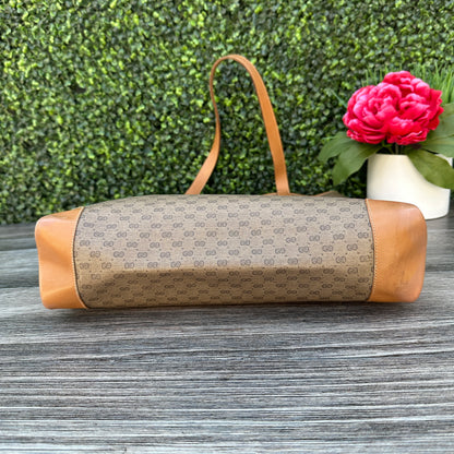 Gucci Vintage Web Sherry Line Micro GG Tote