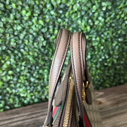 Gucci Ophidia Supreme Monogram Web Top Handle Medium Dome Bag