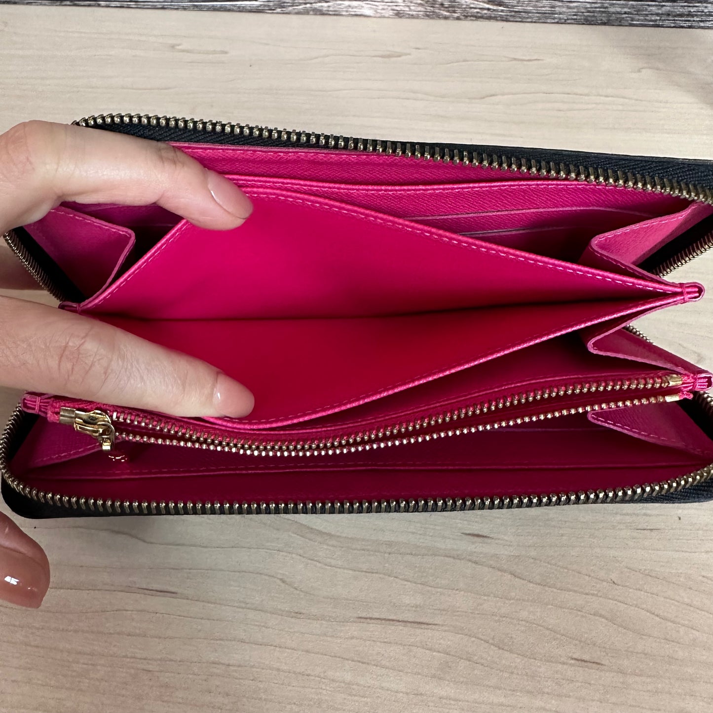 Multicolor Noir Zippy Wallet