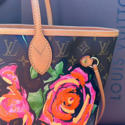Limited Edition Stephen Sprouse Monogram Roses Neverfull MM Bag