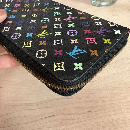 Multicolor Noir Zippy Wallet