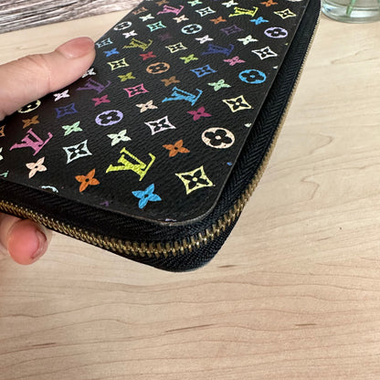 Multicolor Noir Zippy Wallet