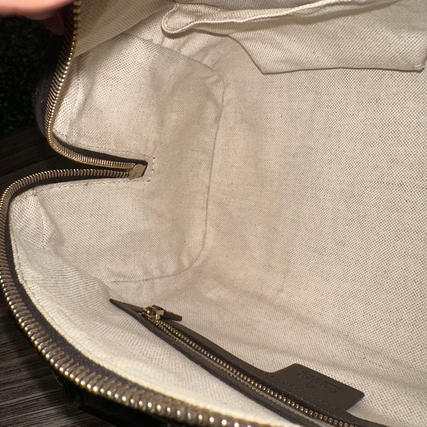 Gucci Vintage Web Small Boston Bag Dark Brown